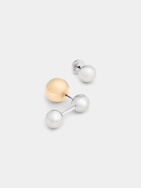 rabanne BICOLOR PUNK EARRING SET