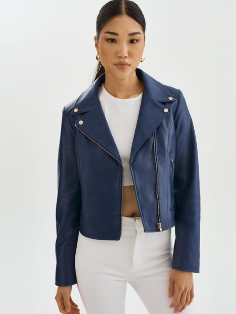 LAMARQUE KELSEY GOLD | Leather Biker Jacket