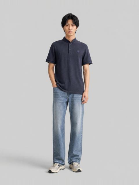 The Kooples NAVY OFFICER-STYLE POLO SHIRT