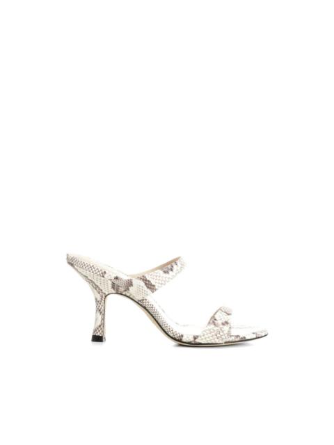 Stuart Weitzman Nudist Slide snakeskin-effect sandals