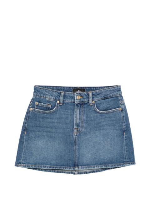 7 For All Mankind Milly pocket denim mini skirt