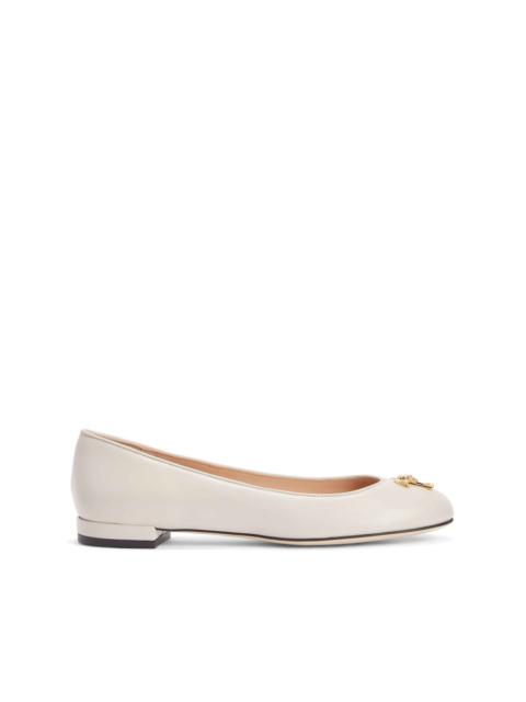 Giuseppe Zanotti Riziana logo-embellished ballerina shoes