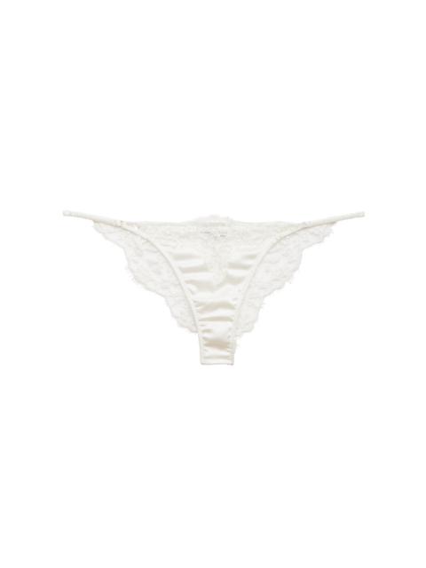 Fleur du Mal x Galia Lahav Daphne Lace Briefs white