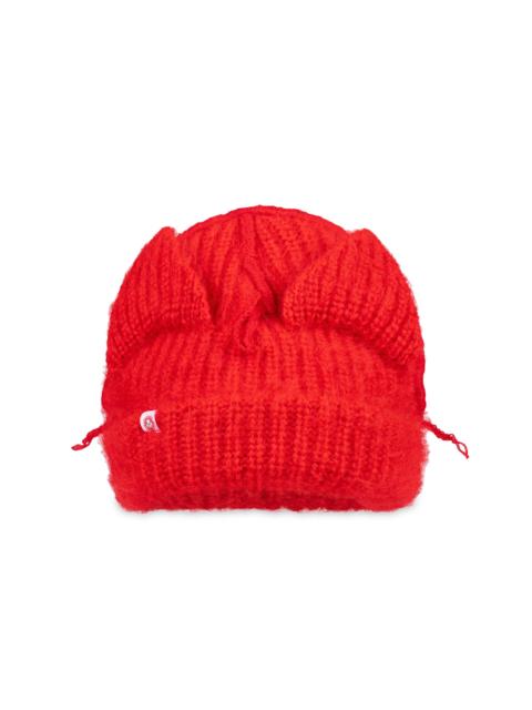CHARLES JEFFREY LOVERBOY Men's Chunky Ears Beanie - Red