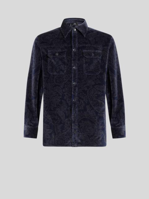 JACQUARD CHENILLE OVERSHIRT