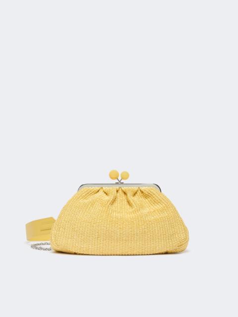 WEEKEND Max Mara FORTUNA Medium raffia-effect Pasticcino bag - YELLOW