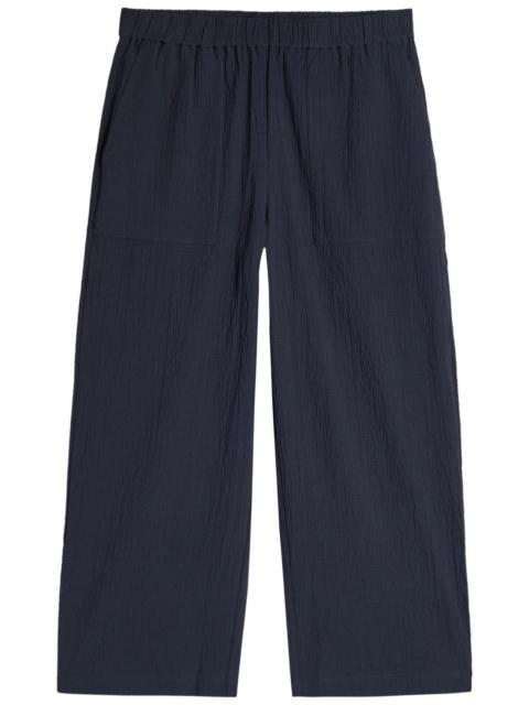 EILEEN FISHER Eileen Fisher Seersucker Cropped Trousers