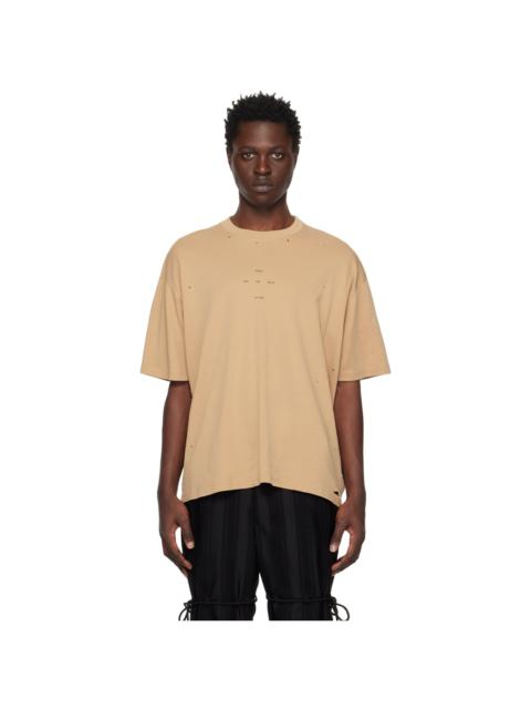 Song for the Mute Tan Oversized T-Shirt