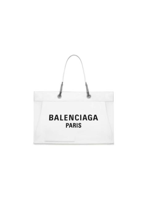 BALENCIAGA Duty Free Large Tote Bag  in White
