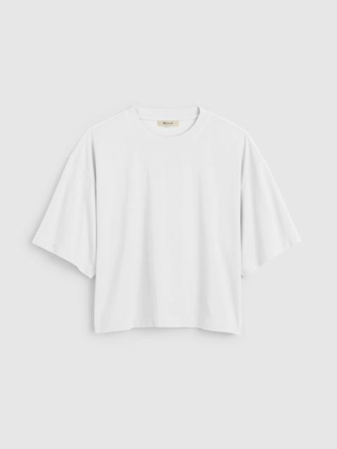 Madewell The Boxy Crop Tee in Allday Jersey