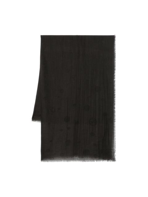 GIORGIO ARMANI frayed scarf