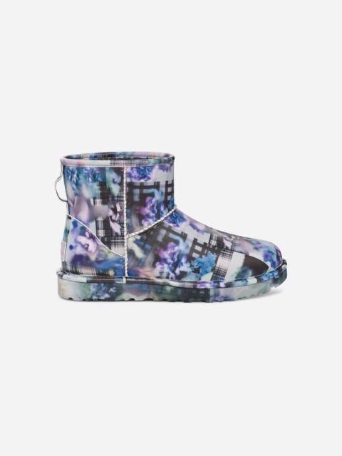 UGG ® CS Classic Mini Microfiber/Recycled Materials Classic Boots in Dark Blue Floral