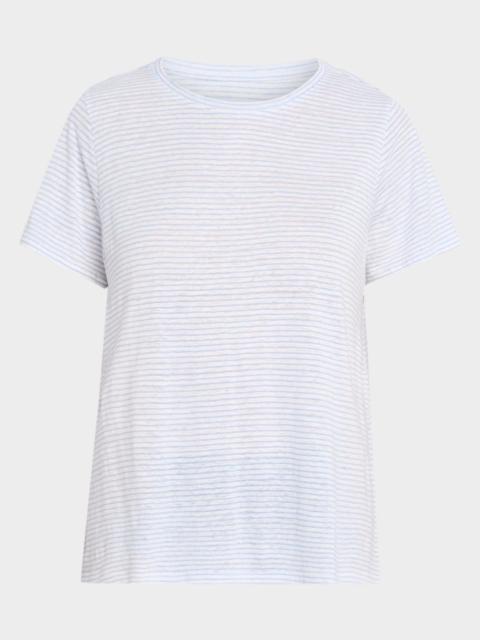 EILEEN FISHER Striped Crewneck Tee