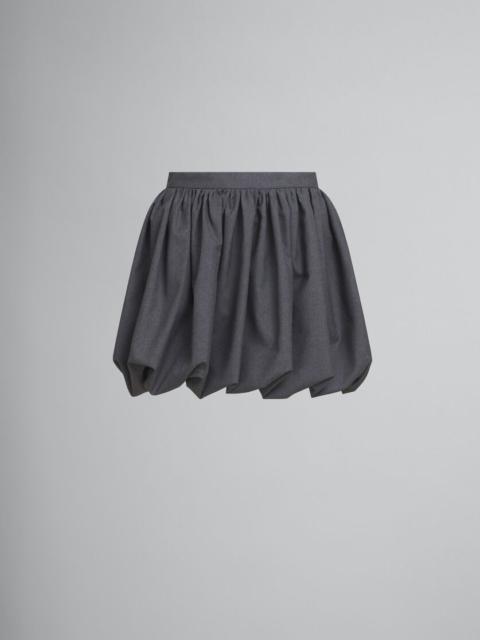 Marni GREY WOOL BALLOON MINISKIRT