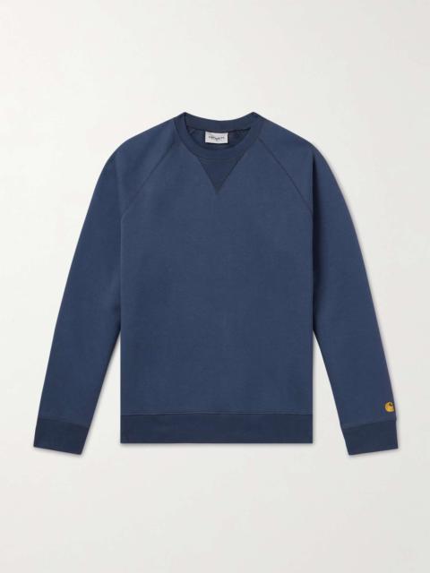 Chase Logo-Embroidered Cotton-Blend Jersey Sweatshirt