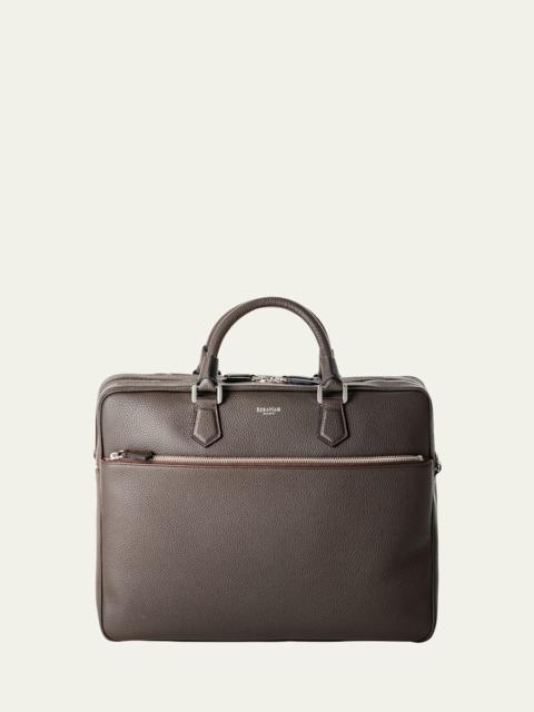 Serapian Men's Cachemire Leather Briefcase