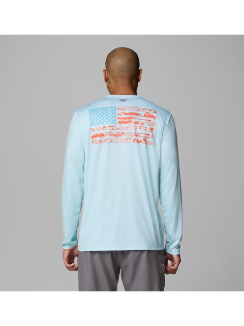 Columbia Men's Terminal Tackle PFG Fish Flag Long Sleeve Shirt