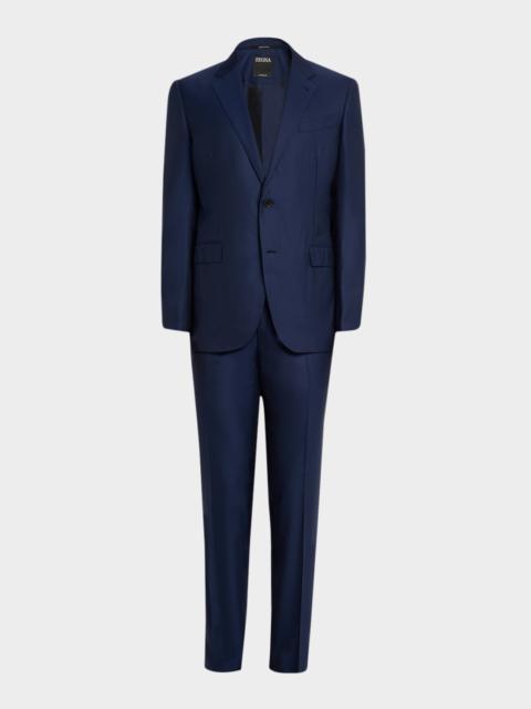ZEGNA Men's Wool Textured Two-Piece Suit