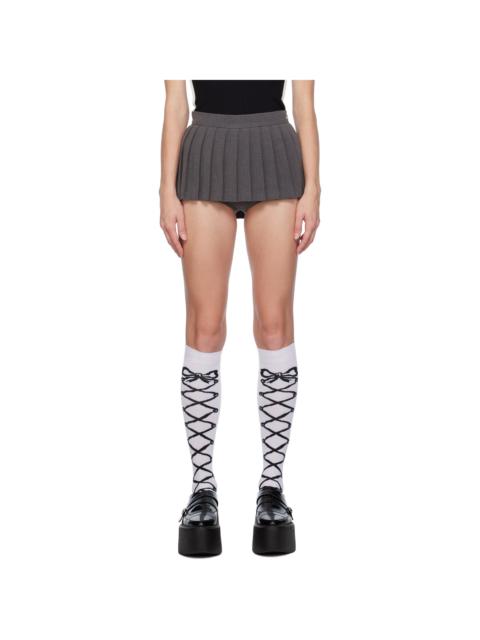 pushBUTTON SSENSE Exclusive Gray Skort