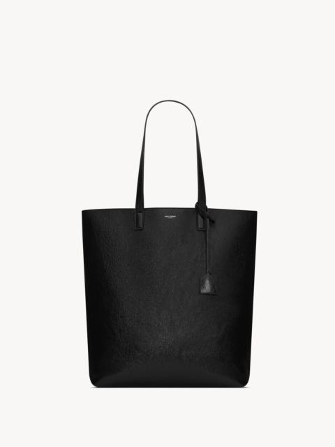 BOLD SHOPPING BAG IN COATED CRINKLED LEATHER