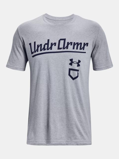 Under Armour Men's UA Baseball Script Short Sleeve