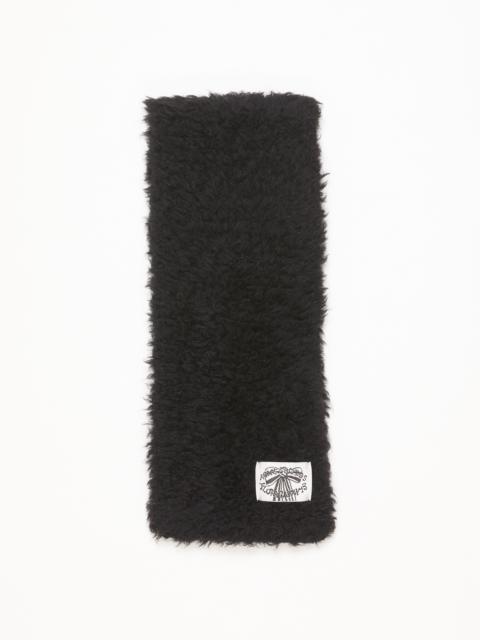 Fluffy scarf - Narrow - Black