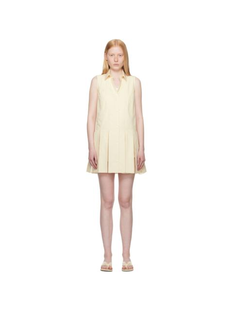 Moncler Off-White Cotton Silk Shirt Minidress & Shorts Set