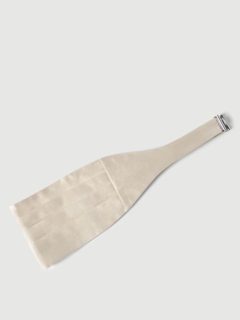 Brunello Cucinelli Silk and cotton satin cummerbund