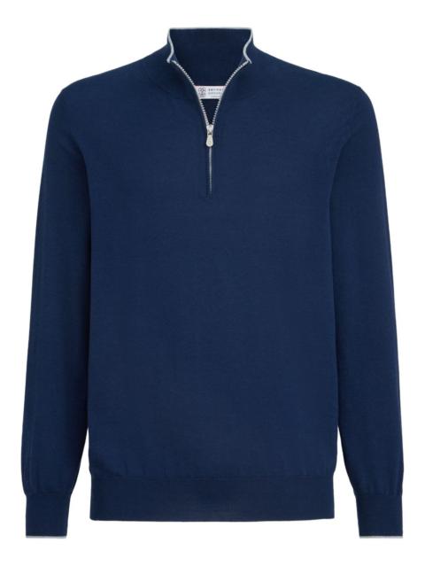 Brunello Cucinelli half-zip sweater
