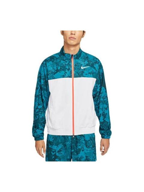 Nike Nike Court Splicing Tennis Sports Jacket Green Dark green DA4063-301