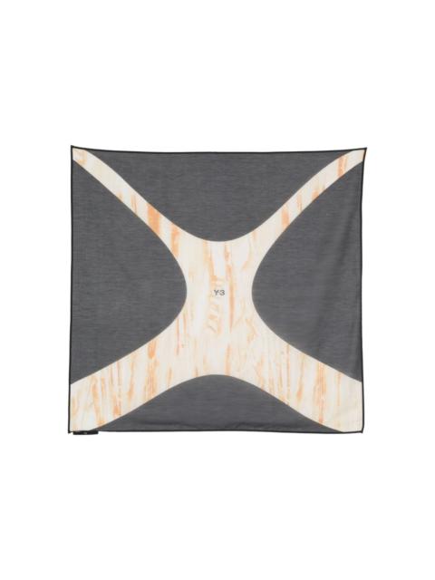 Y-3 abstract-print scarf