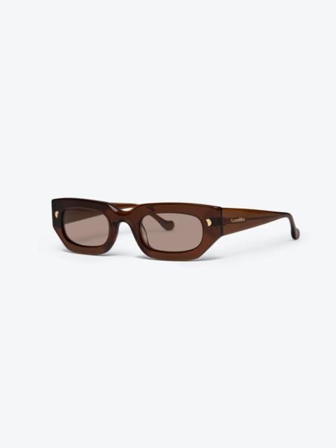 Nanushka KADEE - Bio-plastic D-frame sunglasses - Brown