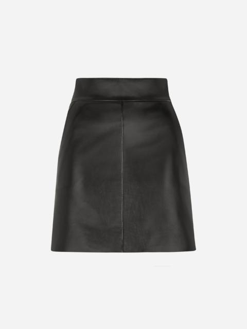 Dolce & Gabbana Short leather skirt