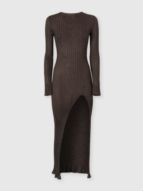 Missoni Ribbed long dress with slit