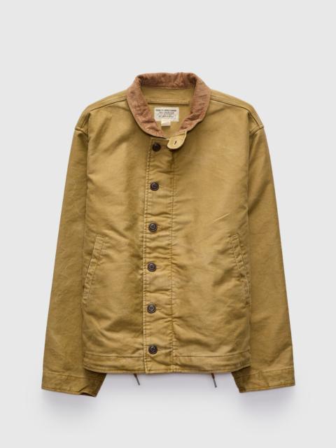 RRL by Ralph Lauren Corduroy Collar Bower Deck Jacket in Khaki Drab