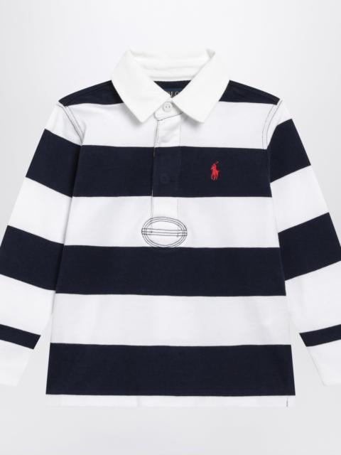 Polo Ralph Lauren Navy blue/white striped cotton polo shirt