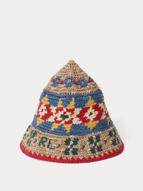 Polo Ralph Lauren Crocheted Cotton-Linen Bucket Hat