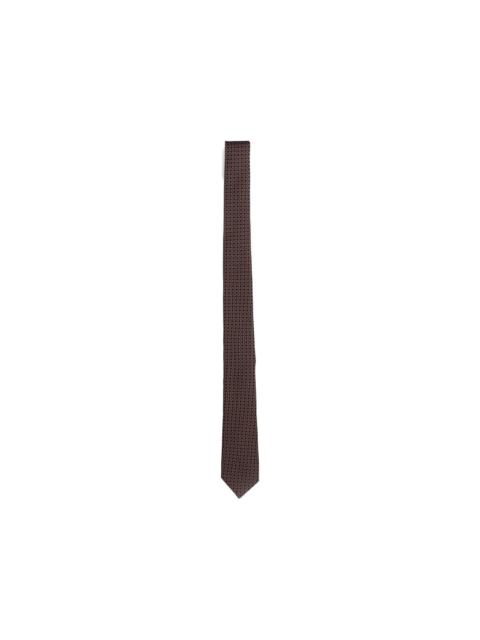 LARDINI geometric-pattern silk tie