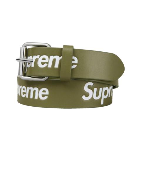 Supreme Supreme Repeat Leather Belt 'Olive'
