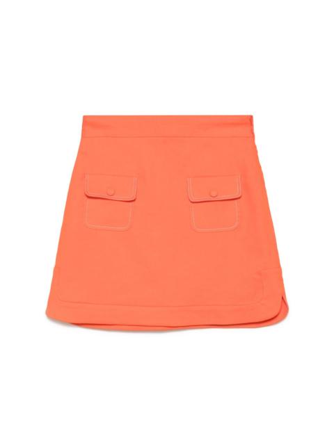 Sandro twill mini skirt