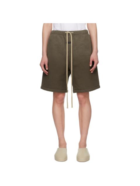 Fear of God Brown Relaxed Shorts