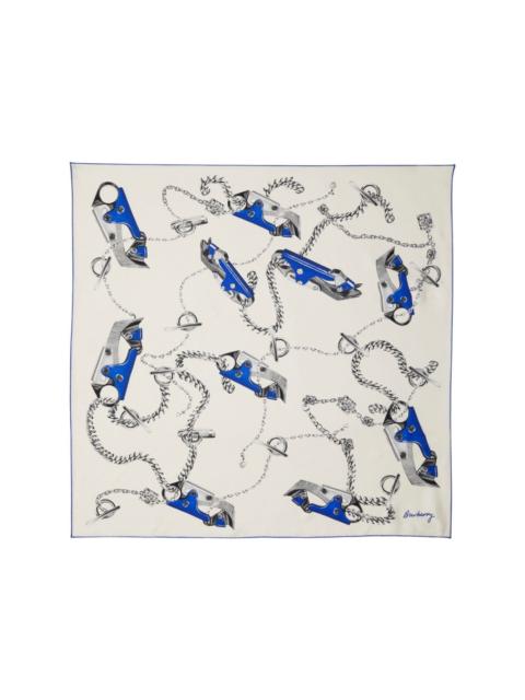 Knight hardware-print scarf