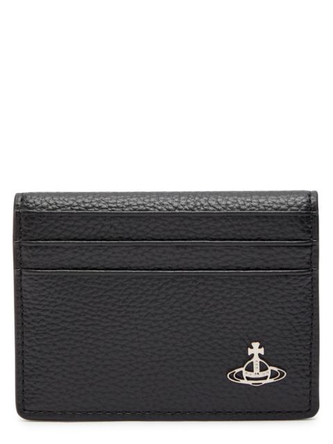 Vivienne Westwood Vivienne Westwood Orb Faux Grained Leather Card Holder