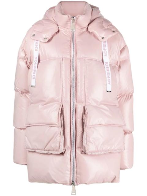 Khrisjoy Iconic rear logo-print padded jacket