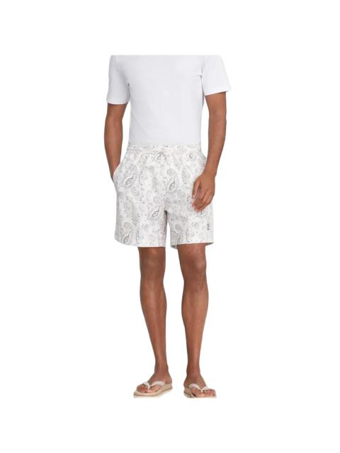 Brunello Cucinelli Paisley-Print Swim Shorts "White" BRUN889