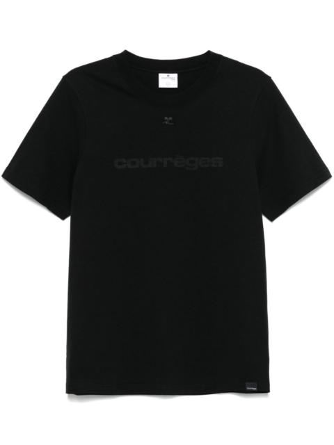 courrèges logo-print T-shirt
