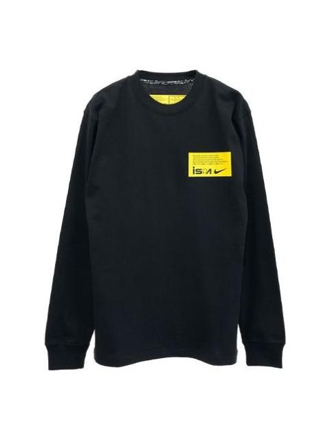 Nike Nike ISPA Long-Sleeve T-Shirt 'Black Opti Yellow' CW7328-010