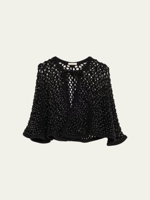 diotima Crystal Net Knit Capelet