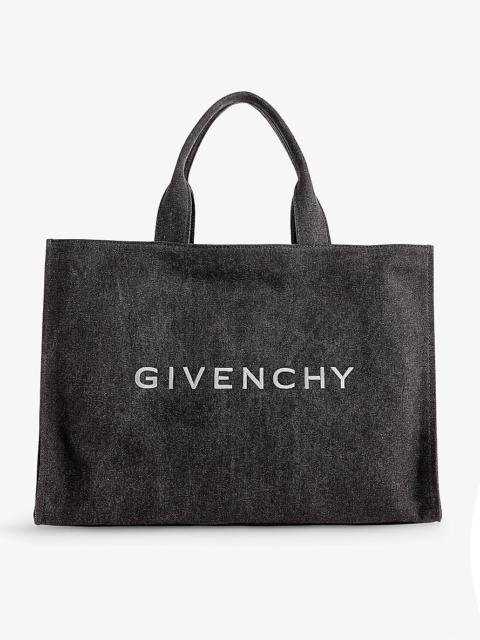 Givenchy G-Tote branded cotton-blend canvas tote bag