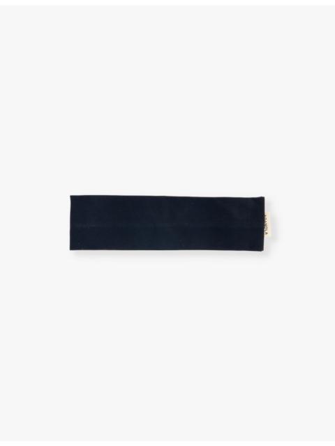 ADANOLA Brand-tab stretch-cotton headband